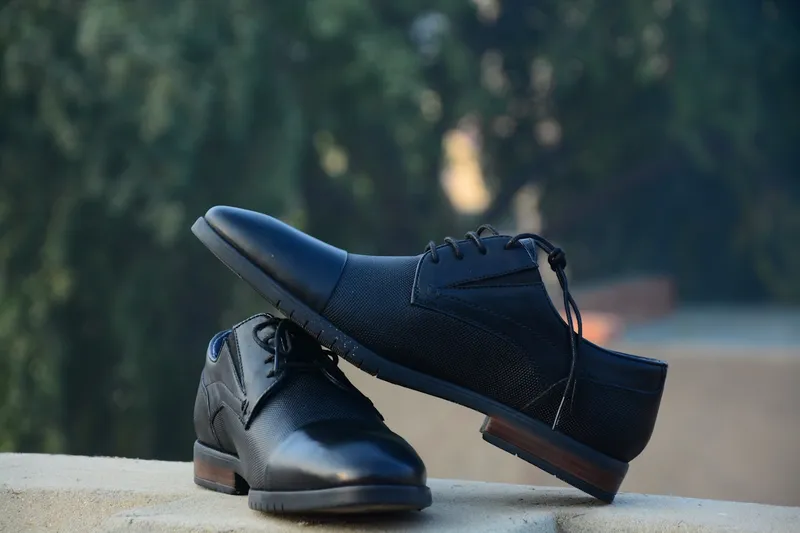Pantofi negri eleganți din piele